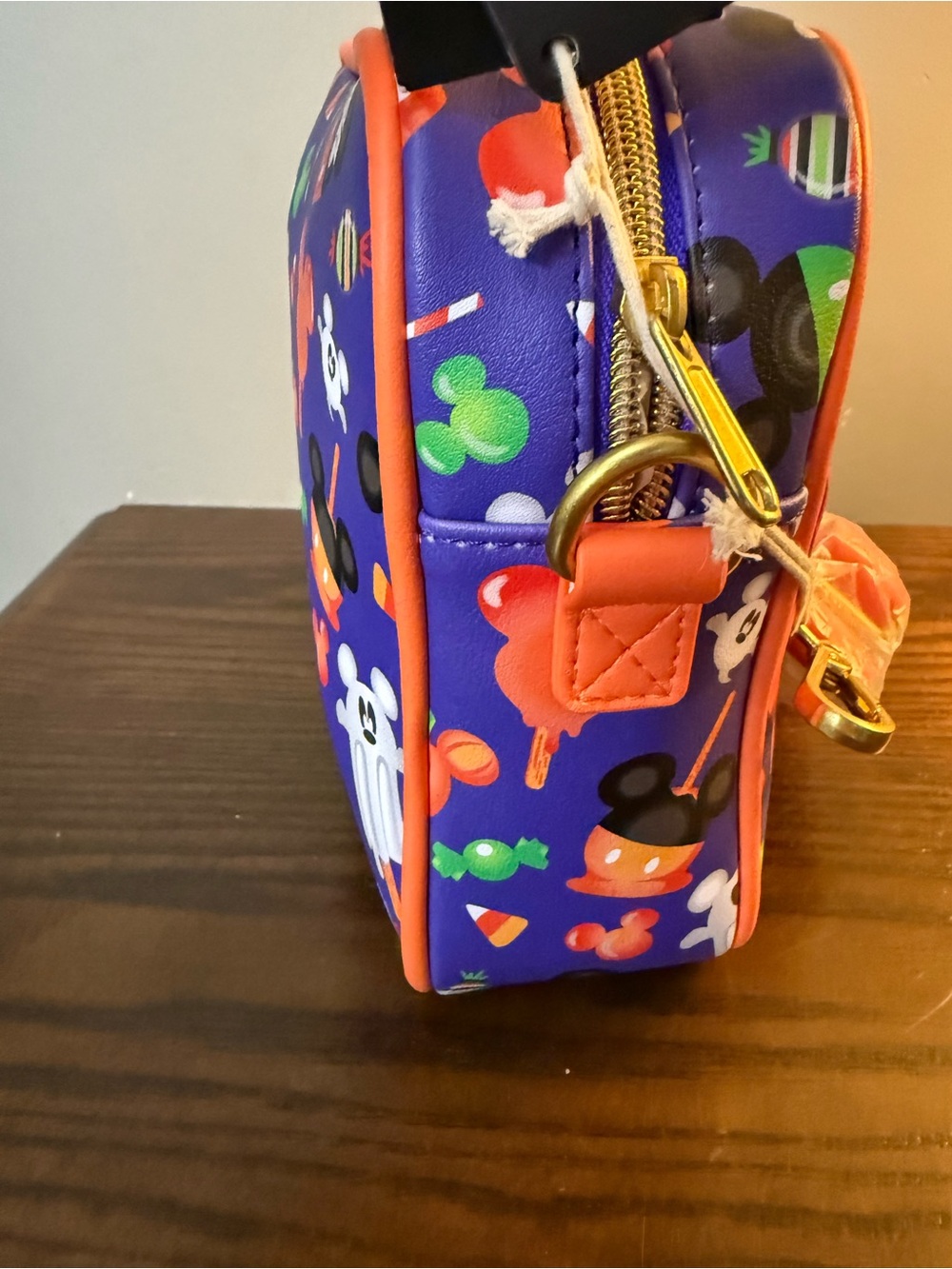 Loungefly Disney Mickey Mouse Halloween Treats Crossbody Bag - Picture 5 of 7